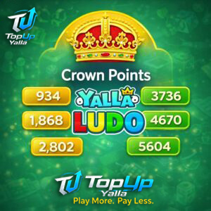 934 YallaLudo Crown Points Top-Up | Instant & Secure Recharge
